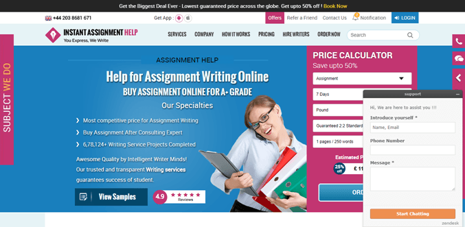 instant assignment help reviews