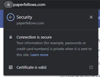 Paper Fellows legit security measures